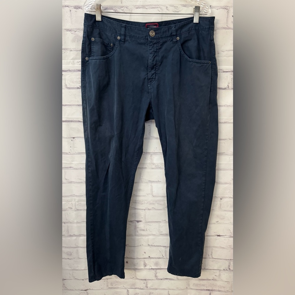 UNTUCKit Men’s Size 36x30 Straight Fit Blue Chino Pants Work‎ Flat Front
